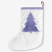 Eleganter Weihnachtsbaum | Charming Lavender Lila Kleiner Weihnachtsstrumpf (Rückseite)