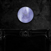 Eleganter Weihnachtsbaum | Charming Lavender Lila Runde Wanduhr
