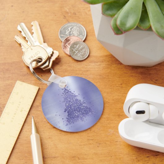 Eleganter Weihnachtsbaum | Charming Lavender Lila Schlüsselanhänger (Schreibtisch)