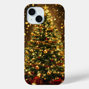 Eleganter Weihnachtsbaum, dekoriert mit Lichtern Case-Mate iPhone Hülle
