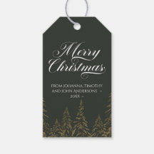 Eleganter Weihnachtsbaum Dunkelgrünes Gold Minimal