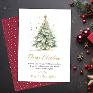 Eleganter Weihnachtsbaum Ein Foto Weihnachtskarten Feiertagskarte