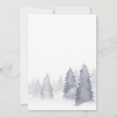Eleganter Weihnachtsbaum Einladung (Rückseite)