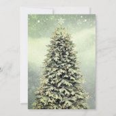 Eleganter Weihnachtsbaum Einladung (Rückseite)