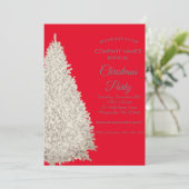 Eleganter Weihnachtsbaum Einladung (Stehend Vorderseite)
