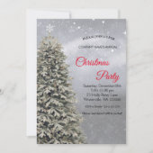 Eleganter Weihnachtsbaum Einladung (Vorderseite)