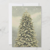 Eleganter Weihnachtsbaum Einladung (Rückseite)