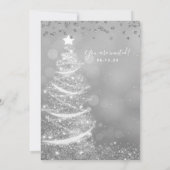 Eleganter Weihnachtsbaum Einladung (Rückseite)