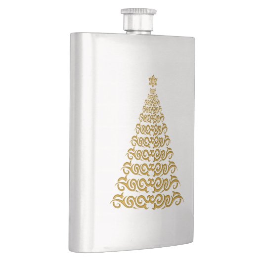 Eleganter Weihnachtsbaum Flachmann (Rechts)