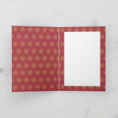 Eleganter Weihnachtsbaum Foto Feiertagskarte (Innenseite)