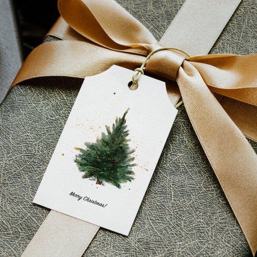 Eleganter Weihnachtsbaum Geschenkanhänger