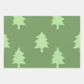 Eleganter Weihnachtsbaum Geschenkpapier Set (Vorderseite)