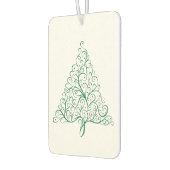 Eleganter Weihnachtsbaum in Rot und Grün Autolufterfrischer (Links)