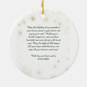 Eleganter Weihnachtsbaum in Wasserfarbe, herzliche Keramik Ornament (Hinten)