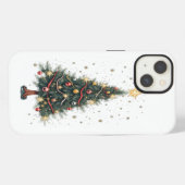 Eleganter Weihnachtsbaum iPhone Hülle (Rückseite (Horizontal))