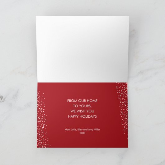 Eleganter Weihnachtsbaum Karte (Innenseite)