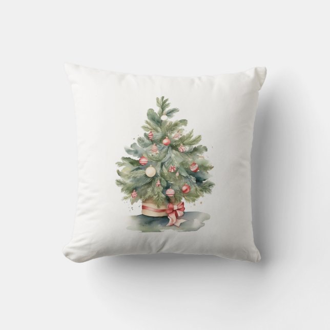 Eleganter Weihnachtsbaum Kissen (Vorderseite)