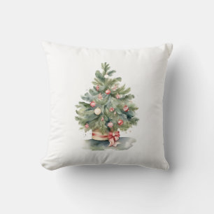 Eleganter Weihnachtsbaum Kissen