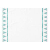 Eleganter Weihnachtsbaum | Luxe Aqua Mint Spritzer Tischdecke (Vorderseite (Horizontal))
