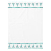 Eleganter Weihnachtsbaum | Luxe Aqua Mint Spritzer Tischdecke (Vorderseite)