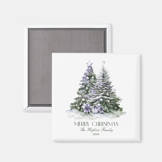 Eleganter Weihnachtsbaum Magnet (Vorderseite/Rückseite)