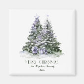 Eleganter Weihnachtsbaum Magnet (Vorne)