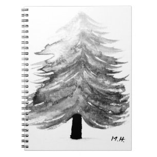 Eleganter Weihnachtsbaum Notizblock