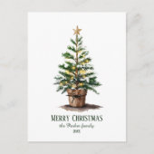 Eleganter Weihnachtsbaum ohne Foto Feiertagspostkarte (Vorderseite)