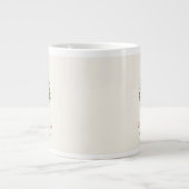 Eleganter Weihnachtsbaum – Rotes Band Jumbo-Tasse (Vorderseite)