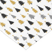 Eleganter Weihnachtsbaum Schwarzer Golfurlaub Kurzer Tischläufer (Ecke)