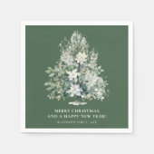 Eleganter Weihnachtsbaum Serviette (Vorderseite)