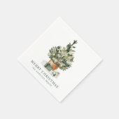 Eleganter Weihnachtsbaum Serviette (Ecke)