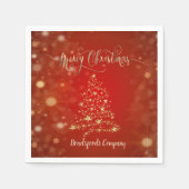 Eleganter Weihnachtsbaum Serviette (Vorderseite)