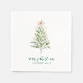 Eleganter Weihnachtsbaum Serviette (Vorderseite)