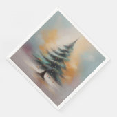 Eleganter Weihnachtsbaum Serviette (Ecke)