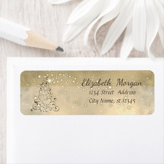 Eleganter Weihnachtsbaum, Sparkle, Imitate Gold Gl (Insitu)