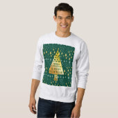 Eleganter Weihnachtsbaum Sweatshirt (Vorne ganz)
