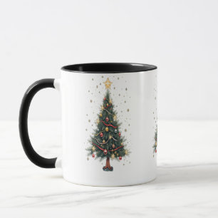 Eleganter Weihnachtsbaum Tasse