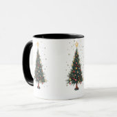 Eleganter Weihnachtsbaum Tasse (Vorderseite Links)