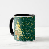 Eleganter Weihnachtsbaum Tasse (Vorderseite Links)