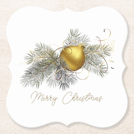 Eleganter Weihnachtsbaum Untersetzer (Vorderseite)