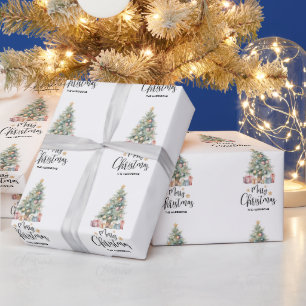 Eleganter Weihnachtsbaum & Veranstaltungen Geschenkpapier
