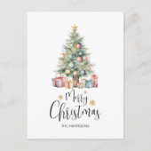 Eleganter Weihnachtsbaum & Veranstaltungen Postkarte (Vorderseite)