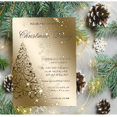 Eleganter Weihnachtsbaum, WeihnachtsParty Einladung