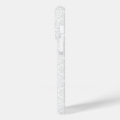 Eleganter Weihnachtsbaum White Green Personalisier Case-Mate iPhone Hülle (Rückseite / Links)