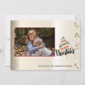 Eleganter Weihnachtsbaum, Zweige, Ihr Foto (Vorderseite)