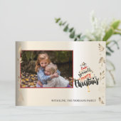 Eleganter Weihnachtsbaum, Zweige, Ihr Foto (Stehend Vorderseite)