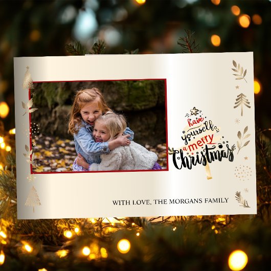 Eleganter Weihnachtsbaum, Zweige, Ihr Foto