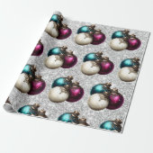 Eleganter Weihnachtsbaumkugel-Schmuck  Geschenkpapier (Ungerollt)