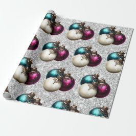 Eleganter Weihnachtsbaumkugel-Schmuck Geschenkpapier